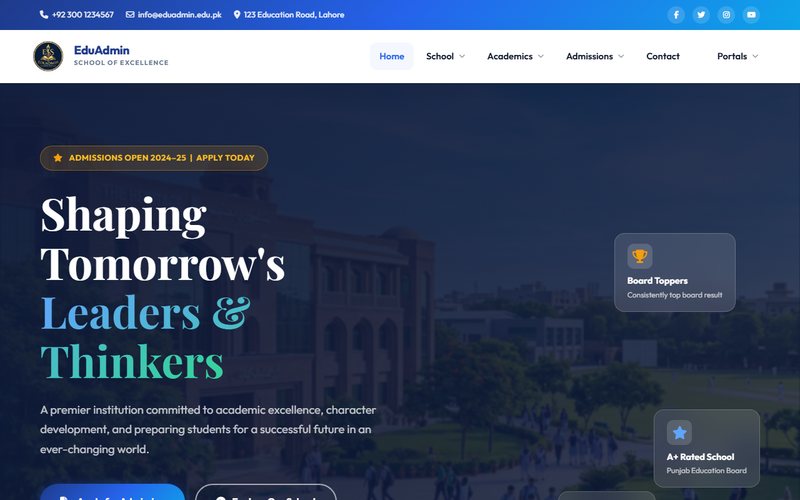 EduAdmin School — Education Portal