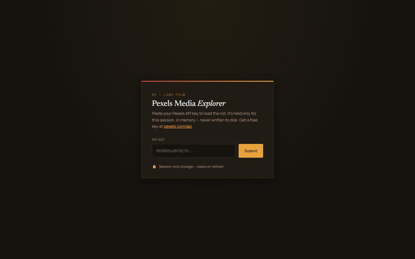Pexels Media Explorer — Free Stock Media Search